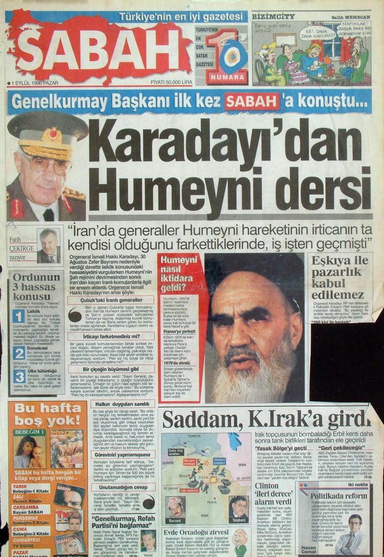 1 Eylül 1996 Sabah