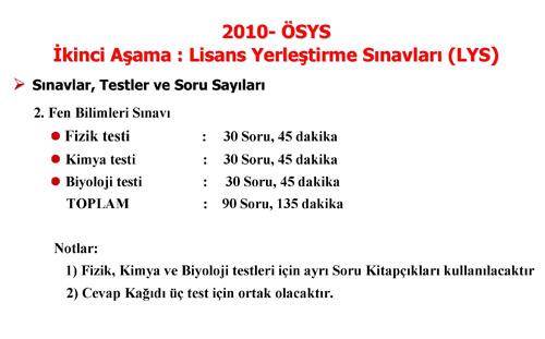 YÖK, Üniversiteye Girişte 2010 Sisteminin ayrıntılarını belirledi. YÖKün belirlediği ÖSYMnin açıkladığı Üniversiteye Girişte yeni sistemin tüm detayları