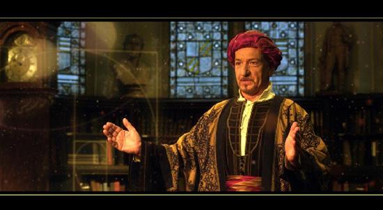 Hint asıllı İngiliz akt&ouml;r, Sir &uuml;nvanlı Ben Kingsley, sergi kapsamında ziyaret&ccedil;ilerin beğenisine sunulan 1001 icat ve sırlar k&uuml;t&uuml;phanesi adlı kısa belgeselde 13. y&uuml;zyılda Diyarbakırda yaşamış m&uuml;hendis El Jazariyi canlandırıyor. El Jazari 1206da yazdığı kitabında, kendi tasarladığı 50 adet karmaşık makineyi anlatmıştı. El Jazarinin tasarladığı makineler arasında, 4 adet mekanik &ccedil;algıcıdan oluşan otomatik bir m&uuml;zik grubu da yer almaktaydı