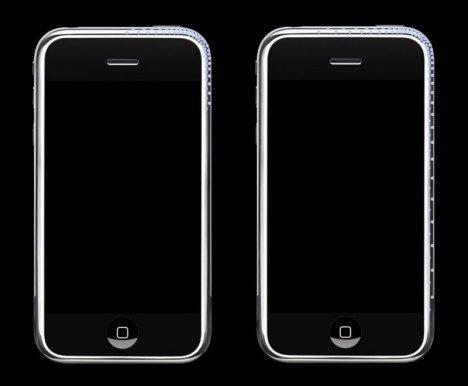 iPhone by De Veres Of London- Londra'daki De Veres Of London kuyumcusu Apple cep telefonunu elmaslarla süsleyebiliyor. Sol tarafa 51, sağ tarafa 75 taş yerleştiriliyor. Fiyat: 23.000 Dolar'a kadar