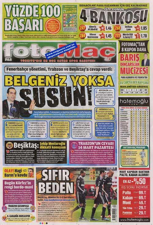 Tüm dünyanın korku dolu gözlerle izlediği Japonya depremi ve ardından gelen tsunami Türkiye'de bütün gazetelerde manşetlere taşınırken yalnızca Akit gazetesi bu felaket yerine Ergenekon'u manşetine taşıdı.