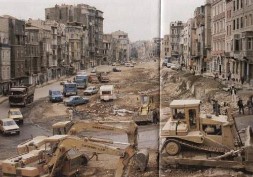 1986'daki aylar süren yıkım ve yapılan çalışmaların ardından ortaya bugünkü Tarlabaşı Bulvarı çıktı. O günlerin Tarlabaşı Caddesi...