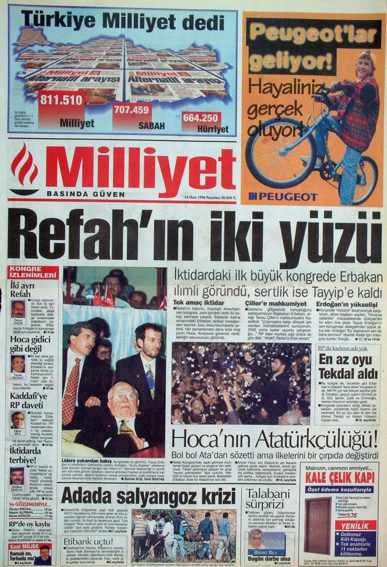 14 Ekşm 1996 Milliyet