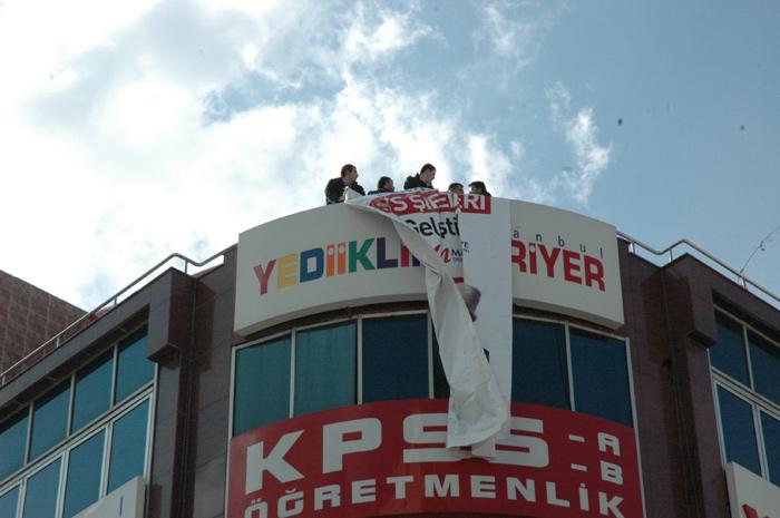 KIZILAY'DA YGS PROTESTOSU