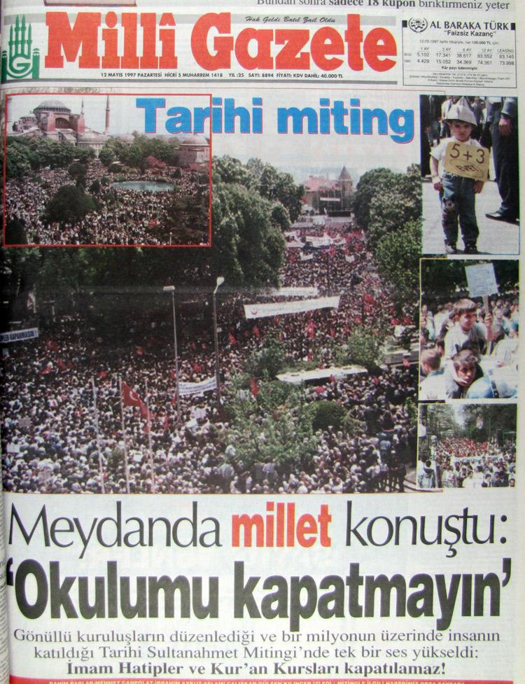 12 Mayıs 1997 Milli Gazete