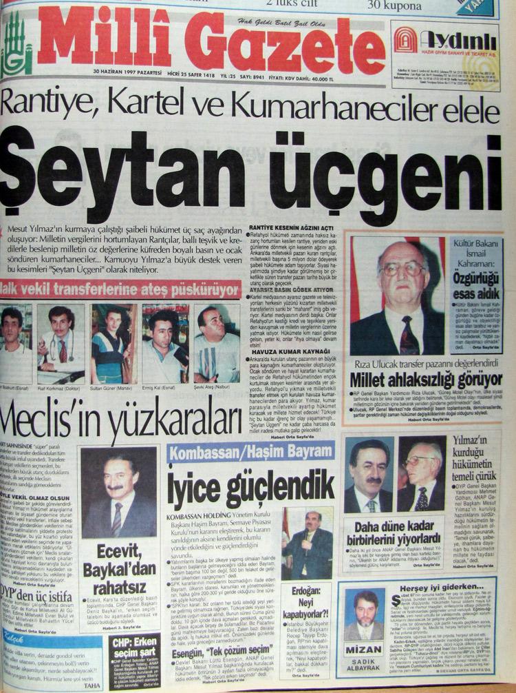 30 Haziran 1997 Milli Gazete