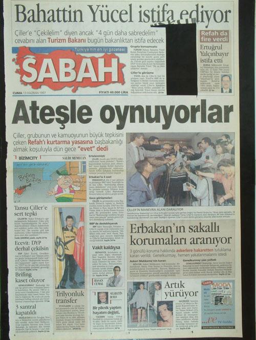 13 Haziran 1997 Sabah