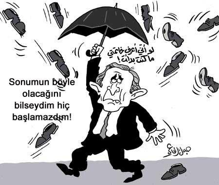 El Zeydi'nin Bush'a fırlattığı ayakkabı Arap basınında geniş yer buldu
