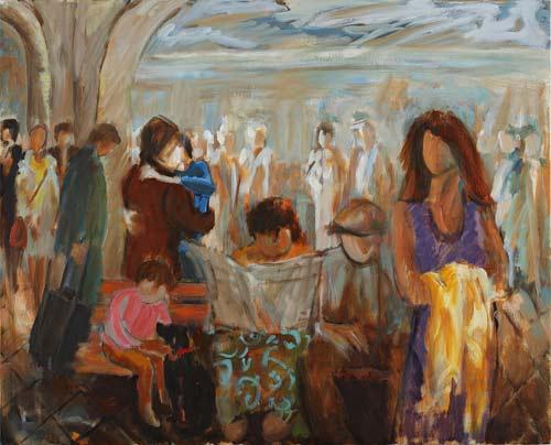 Sanat&ccedil;ı yeni işlerinde, dingin mekanların yanı sıra, &ouml;zellikle b&uuml;y&uuml;k kentlerde zamana karşı verilen yarışı, farklı zaman ve mekanlarda yaşanan olayları sanki şimdi yaşanıyor gibi g&ouml;stererek &ouml;zg&uuml;n plastik diliyle son derece başarılı bir şekilde yorumluyor. İstanbulu ele aldığı işlerinde, şehrin tarihi, mistiği, sosyal kurum ve sınıfları hakkında işaret edici misyon y&uuml;klenirken renk&ccedil;i bir tutum, zaman zamanda dışavurum anlayışta &uuml;retim yapmakta.