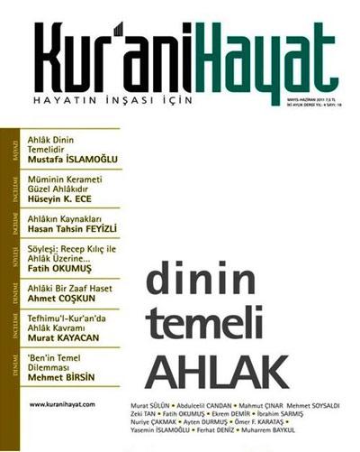 <p><strong>Kuran'i Hayat Dergisi “Ahlâk”ı İşliyor!</strong></p>

<p>Vahyin nüzulünün 1400. yılı münasebetiyle Kur’an Yılı ilan edilen bu zaman diliminde, vahye mutabık bir hayatın Kur’ani kavramlarla inşasına mütevazı bir katkı yapmak niyetiyle yol süren Kur’ani Hayat Dergisi, 18. sayısında ahlâk kavramını ele alıyor. </p>

<p>Dergi Mustafa İslâmoğlu’nun manşete de kaynaklık eden ve fiyat merkezli modern dünyaya alternatif olarak “değer merkezli” bir dünya öneren başyazısıyla başlıyor. Murat Sülün, Kur’an’ın sistematik bir kanun kitabı değil, bilakis ahlâki yanı ağır basan bir rehber olduğunu vurguluyor.</p>

<p>Hüseyin K. Ece müminin kerametinin güzel ahlâkı olduğunu, doktora tez çalışmasının bir bölümünü özetleyen Hasan Tahsin Feyizli ise ahlâkın kaynakları konusunda ileri sürülen fikirleri anlatıyor. Abdulcelil Candan ahlâkta itidal ve aşırılık konusunu, Mahmut Çınar amel-ahlâk ilişkisini bekârların evlendirilmesi örneğinde işlemiş derginin bu sayısında.</p>

<p>Söyleşi bölümünde Fatih Okumuş Hollanda’da ilmi çalışmalarını sürdüren Recep Kılıç ile ahlâkın dini temelinin önemini konuşmuş. Mehmet Soysaldı ahlâki çöküşün hayatımıza vahim yansımalarını, Ahmet Coşkun ahlâki zaaflardan hasedi, Zeki Tan ahlâki önderlikte güvenin önemini, Murat Kayacan ise Tefhimu’l-Kur'an’da ahlâk kavramının kullanılışını kaleme almış.  </p>

<p>Fatih Okumuş nebevi ahlâkın mucizevi yönünü, Ekrem Demir Kur’an ve sünnette ahlâk kavramının kullanılışını incelemişler yazılarında. İbrahim Sarmış, son günlerde tartışılan hadımlaştırma yasasını ahlâk çerçevesinde eleştirirken, Nuriye Çakmak Kâbil’in öldürme ahlâkının bugüne dek nasıl süregeldiğini, Ayten Durmuş şehir hayatında ahlâkın daha bir önem kazanışını yazmış bu sayıda.</p>

<p>Ömer Faruk Karataş Kur’an’da beyan unsurlarını âyetlerden iktibaslar yaparak maddeler halinde sıralamış, Mehmet Birsin ‘ben’in temel dilemmasını tartışmaya açmış. Kur’an’ın Burçları’ndan Enfâl Sûresini Yasemin İslamoğlu tanıtırken, Ferhat Deniz Dünya Hâli’nde bölgemizdeki ve ülkemizdeki son gelişmeleri yorumlamış. Kur’an Kitaplığı’nda Muharrem Baykul M. Abdullah Derrâz’ın Kur’an Ahlâkı isimli muhalled eserini tanıtmış.</p>

<p>Kur’ani Hayat Dergisi’nin internet sitesine sembolik bir bedel karşılığında üye olarak geçmiş tüm sayılara, dergide basılamayan yazılara ve çıkacak yeni sayılara ilk günden itibaren erişebildiği de hatırlatılmış okuyuculara.</p>

<p>Dergi okurlarını 2011 yılı abone çalışmalarına katılma; okuyarak ve okutarak dergiye destek verme çağrısını yeniliyor. Temmuz başında çıkacak 19. sayının konusunun Takva olacağı şimdiden duyuruluyor…</p>
