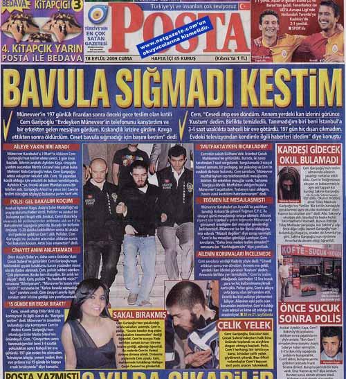 POSTA: BAVULA SIĞMADI KESTİM