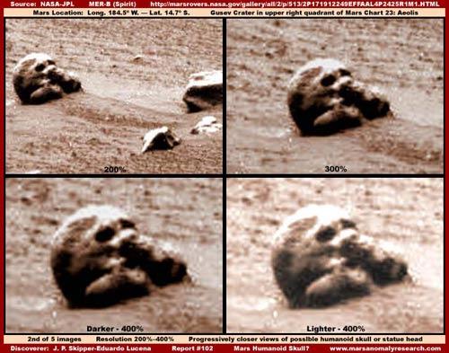 UFO ve Uzaylıların varlığına inananlara lafımız yok ama bu düşüncenin varlığını ispat etmek için olmadık şarlatanlık bırakmayanlara ne desek boş: İşte son efsane, NASA, Mars'ta uzaylı kafatası görüntüledi!