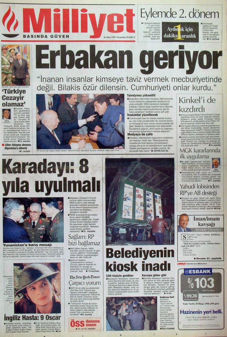 26 Mart 1997 Milliyet