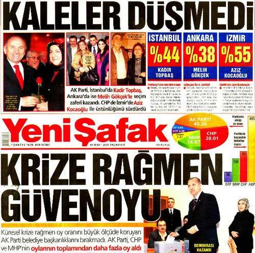 Gazetelerin Seçim Manşetleri