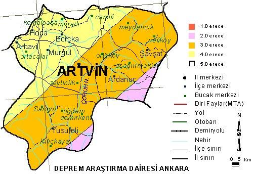 Türkiye'nin tüm illerinde fay hatları bulunuyor ve hemen hemen her il deprem riski ile karşı karşıya. İşte Türkiye'nin il il deprem haritası;