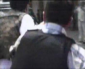 Gürcistan Cumhurbaşkanı Mihail Saakaşvili Gori'de korku dolu anlar yaşadı.