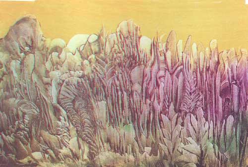 Ressam Ünsal Kınıklı'nın Ziraat Bankası Tünel Sanat Galerisinde sergilediği resimler insanoğlu'nun kendisini nasıl bir felakete sürüklüediğine dikkat çekiyor...