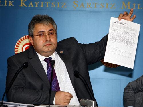 CHP Kayseri Milletvekili Şevki Kulkuoğlu, Kayserideki iddialarla ilgili d&uuml;zenlediği basın toplantısında belediye ihalelerine aracılık ettiğiyle ilgili kısmı es ge&ccedil;ti