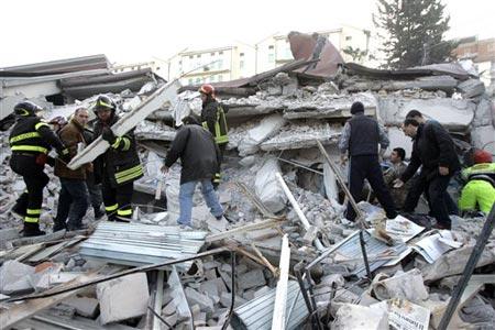 İtalya'dan Deprem Görüntüleri