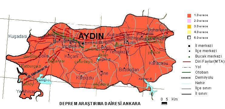 Türkiye'nin tüm illerinde fay hatları bulunuyor ve hemen hemen her il deprem riski ile karşı karşıya. İşte Türkiye'nin il il deprem haritası;