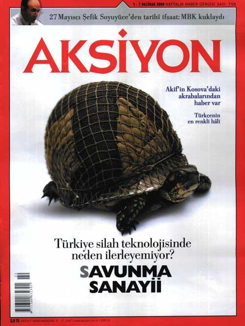 2009'un en iyi dergi kapağı Aksiyon'un 'Savunma Sanayi' kapağı oldu.