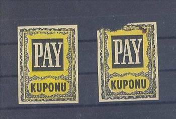 PAY KUPONLARI:
Gazetelerin sık sık kampanyalar düzenleyerek çekilişle hediyeler dağıttığı yıllarda özellikle Hürriyet, Milliyet, Günaydın ve Tercümanın logolarının sağında ve solunda damga pulundan biraz daha büyük ebatlarda kesilmek üzere ayrılmış, üzerleri numaralı Pay kuponları olurdu. Dileyen okuyucu hergün numara sırasıyla bu pay kuponlarını keserek, verilen adrese postalar, karşılığında kendine bir kura numarası gönderilirdi. Kampanya sonunda yapılan çekilişte kazanan okura; daire, araba, mobilya, bisiklet, radyo gibi hediyeler verilirdi.