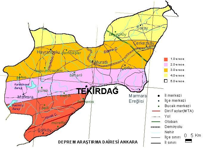 Türkiye'nin tüm illerinde fay hatları bulunuyor ve hemen hemen her il deprem riski ile karşı karşıya. İşte Türkiye'nin il il deprem haritası;