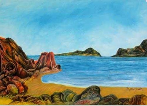 Ressam Ünsal Kınıklı'nın Ziraat Bankası Tünel Sanat Galerisinde sergilediği resimler insanoğlu'nun kendisini nasıl bir felakete sürüklediğine dikkat çekiyor...