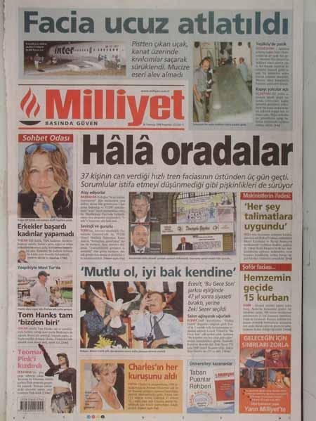 2004'de Pamukova'da meydana gelen 39 kişinin öldüğü tren kazasından sonra hükümeti hedefe koyan Kartel ihmal askerden olunca sus pus oldu...