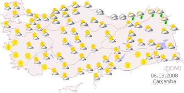 Bölge bölge haritalı hava durumu