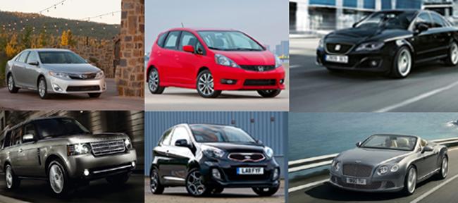 <p>2011 model araçların satışları tam gaz devam ederken, otomobil üreticileri 2012 model araçlarını görücüye çıkartmaya başladı. İşte 2012'de çıkacak otomobiller şöyle:</p><br><br>
<p><strong><span style="color: #ff0000;">Arabaların sıralamaları şöyledir:</span></strong></p><br><br>
<p><br />1-10 2012 Honda Fit Sport <br />11-17 2012 Jeep Wrangler <br />12-19 2012 Kia Picanto 3-door <br />20-27 2012 Land Rover Range Rover <br />28-37 2012 Lexus CT 200h <br />38-47 2012 Mercedes-Benz SLK250 CDI <br />48-53 2012 Mini Cooper Coupe <br />49-54 2012 Model Range Rover <br />55-60 2012 SEAT Exeo <br />61-76 2012 Toyota Camry <br />77-86 2012 Bentley Continental GTC</p>