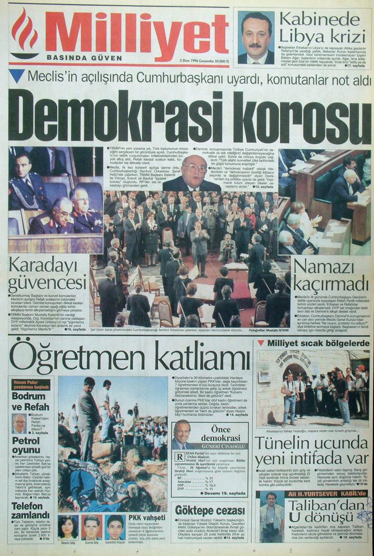 7 Ekim 1996 Milliyet