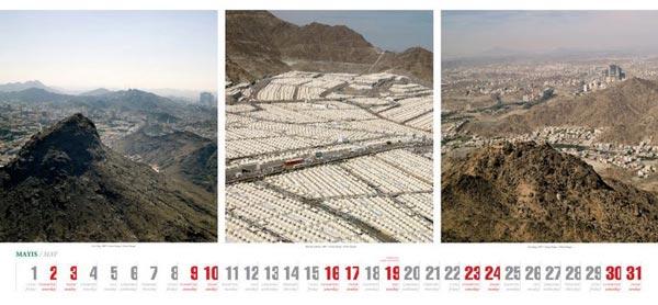 Usta Fotoğrafçı Orhan Durgut'un Mekke ve Medine'de çektiği 17 fotoğraftan oluşan ve sadece 250 adet basıldığı belirtilen 2009 takvim, sadece bu sene değil koleksiyonlar için yıllarca önem arzedecek gibi...