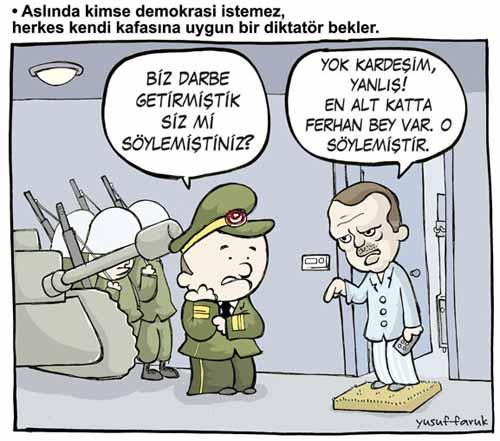 Aylık Mizah dergisi Cafcaf'ın Haziran sayısında darbe anayasasının değiştirilememesini kapağına aldı. Haziran bitti bitecek bir adım atılmadı. Eski Anayasa yerinde CafCaf bayilerde sizi bekliyor.