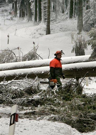 AP'nin objektifinden Avrupa'dan kar manzaraları
