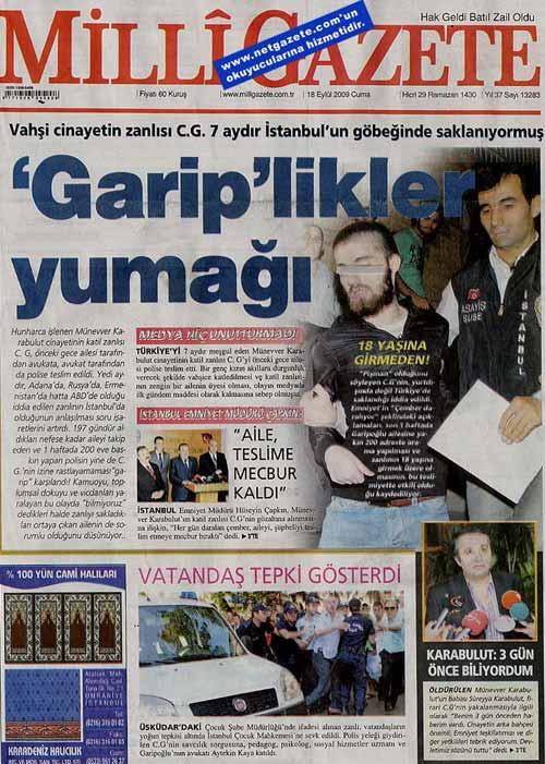 MİLLİ GAZETE: GARİPLİKLER YUMAĞI