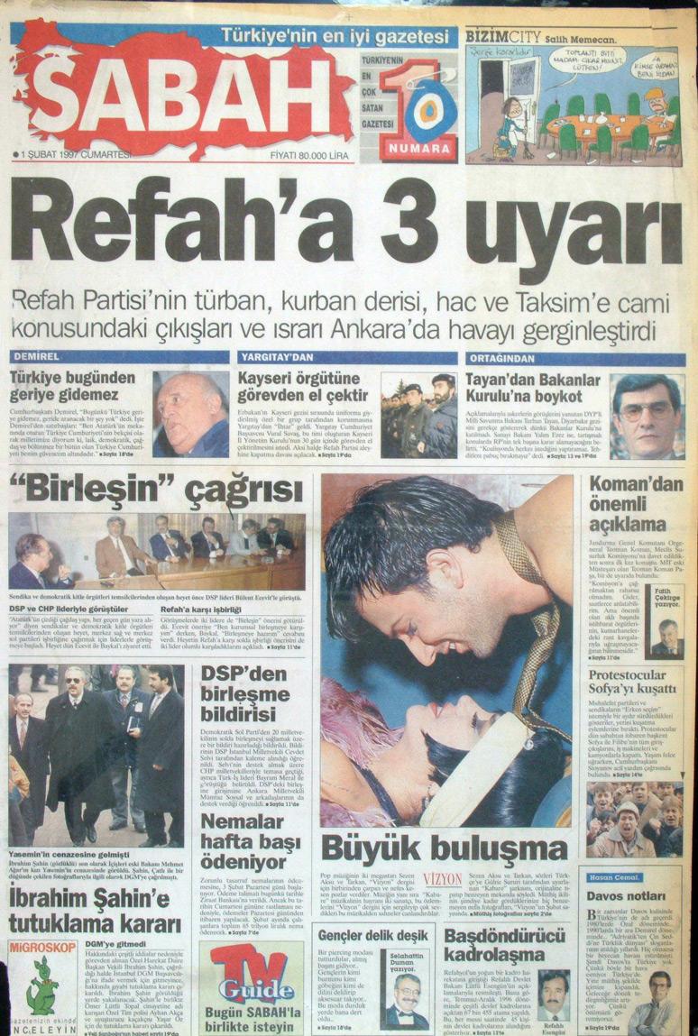 1 Şubat 1997 Sabah