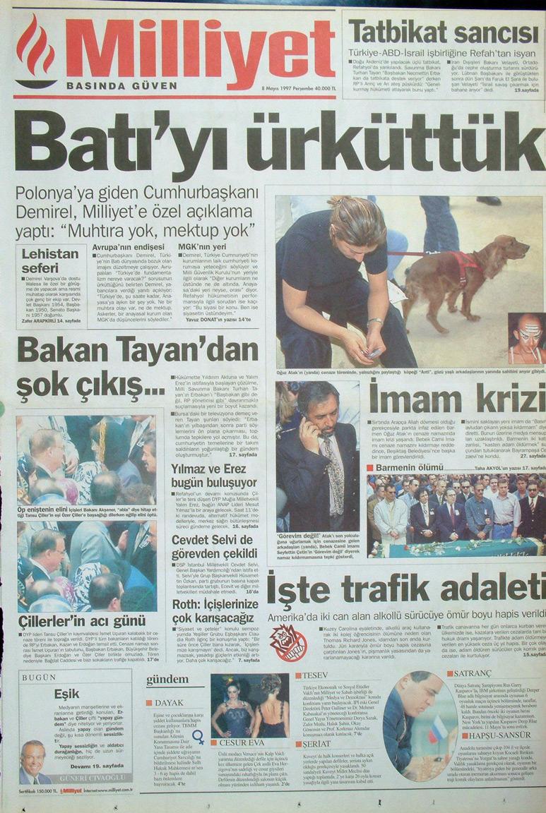 8 Mayıs 1997 Milliyet