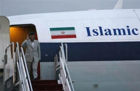 İran Cumhurbaşkanı Ahmedinejad'ın başkanlık uçağından ilk görüntüler