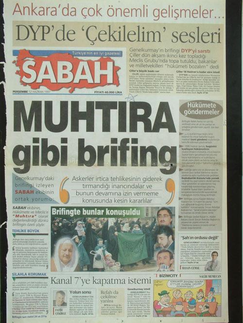 12 Haziran 1996 Sabah