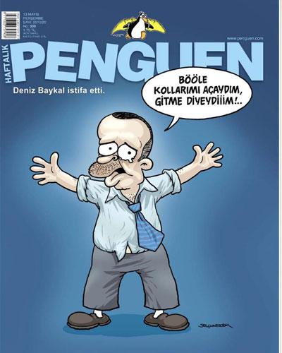 PENGUEN CHP genel başkanlığından istifa eden Deniz Baykal ve haftasonu yapılacak kongrede başkanlığa adaylığını koyan Kemal Kılıçdaroğlu bu hafta karikatüristlerin de bir numaralı konusu...