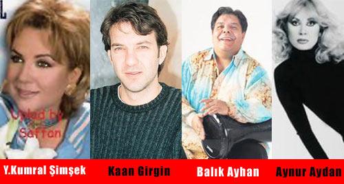 <b>AKPnin renkli adayları</b><br><br>
Aday başvurularında rekor kıran AK Parti, sanat camiasından isimlerin de vekillik hayaliyle en yoğun kapısını çaldığı parti oldu.<br><br>
Uğradığı silahlı saldırı sonucu halen tedavisi süren İbrahim Tatlısesin aday gösterilip gösterilmeyeceği konusunda henüz renk vermeyen AK Partiden milletvekili olmak isteyen ünlü adaylar arasında, 1979 yılında dönemin İçişleri Bakanı Hasan Fehmi Güneş ile yaşadığı aşk gazetelere manşet olan ve bu haberin ardından Güneşin istifa etmesi nedeniyle adı Bakan düşüren kadına çıkan sinema sanatçısı Aynur Aydanın yanısıra, Balık Ayhan lakabıyla tanınan Roman sanatçı Ayhan Küçükboyacı da da bulunuyor.