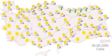 Bölge bölge haritalı hava durumu