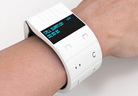 <strong>Esnek Cep Telefonu Konsepti:</strong> Shirley A. Roberts tarafından tasarlanmış güzel bir bilek konsept cep telefonu.