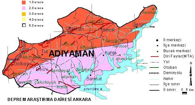 Türkiye'nin tüm illerinde fay hatları bulunuyor ve hemen hemen her il deprem riski ile karşı karşıya. İşte Türkiye'nin il il deprem haritası;