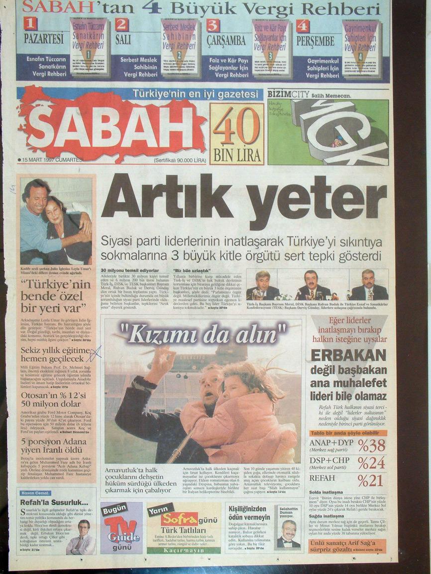 15 Mart 1997 Sabah