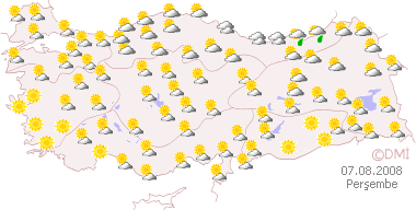 Bölge bölge haritalı hava durumu