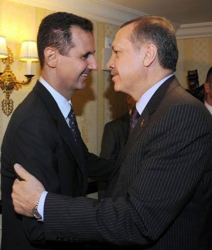 AKDENIZ ICIN BIRLIK ZIRVESINE KATILMAK UZERE GELDIGI FRANSA'DA, SURIYE DEVLET BASKANI BESAR ESAT ILE GÖRÜŞEN BASBAKAN RECEP TAYYIP ERDOGAN SAMİMİ BİR GÖRÜNTÜ ÇİZDİ