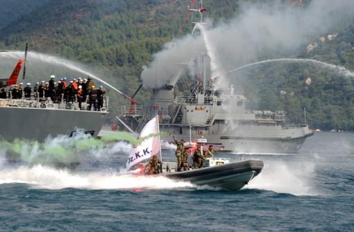 TCG Giresun Fırkateyni Aden Körfezi'nde görev yapan uluslararası deniz gücüne katılmak üzere Marmaris Aksaz'daki deniz üssünden yola çıktı.