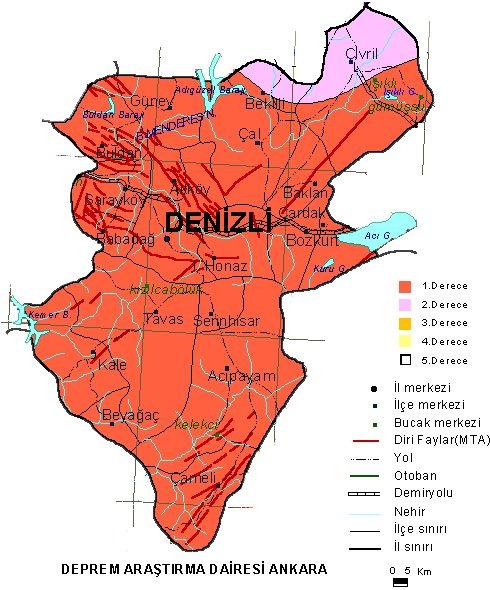 Türkiye'nin tüm illerinde fay hatları bulunuyor ve hemen hemen her il deprem riski ile karşı karşıya. İşte Türkiye'nin il il deprem haritası;